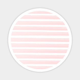 Pretty Peach Pink Stripe Magnet